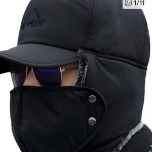 SUPPLEX MENS NYLON/FAUX FUR W/REMOVABLE MASK NWOT